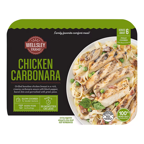 Wellsley  Chicken Carbonara,2 lbs.