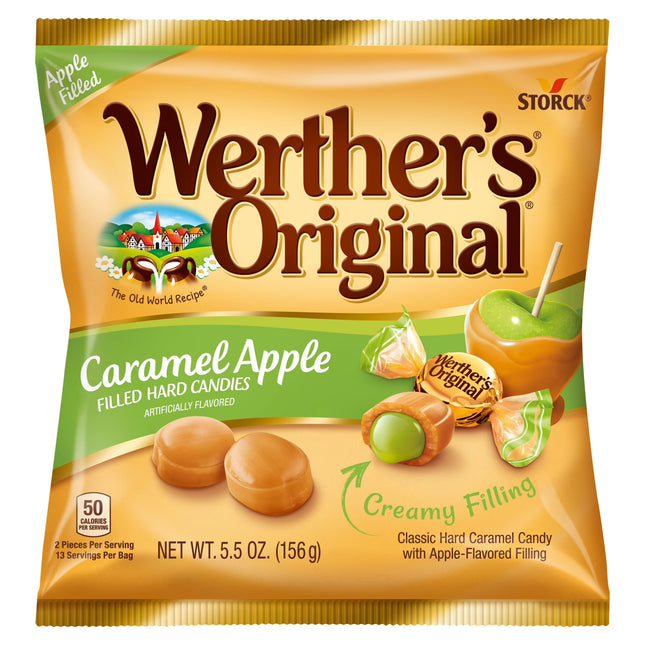 Werther's Original Hard Apple Filled Caramel Candy, 5.5 oz