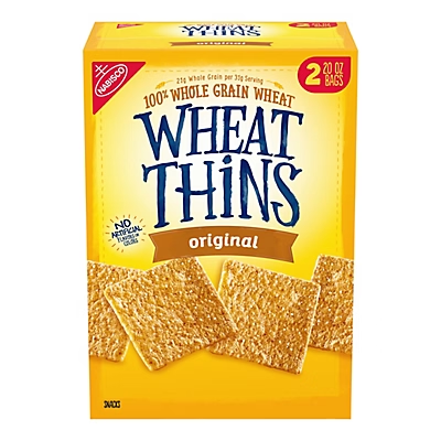 Wheat Thins Original Snacks Whole Grain Wheat Crackers, 2 pk./20 oz.
