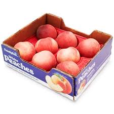 White Flesh Box Peaches 8-10 CT