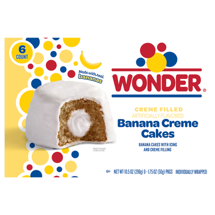 Wonder Bread Creme Filled Banana Creme Cakes