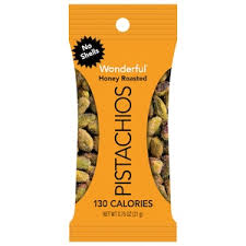 Wonderful Honey Roasted Pistachios, 0.75 oz. Bags