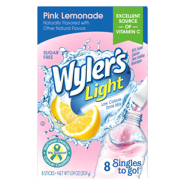 Wyler’s Light Pink Lemonade Singles To Go, 8-ct