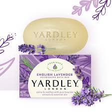 Yardley London Moisturizing Bath Bar, English Lavender, 4.25 OZ, 4 CT