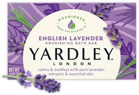 Yardley London Moisturizing Bath Bar, English Lavender, 4.25 OZ, 4 CT