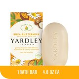 Yardley London Naturally Moisturizing Bath Bar, Shea Buttermilk 4 CT