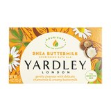 Yardley London Naturally Moisturizing Bath Bar, Shea Buttermilk 4 CT