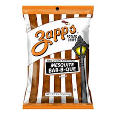 Zapp's Mesquite Bar-B-Que New Orleans Kettle Style Potato Chips, 2.5 oz.