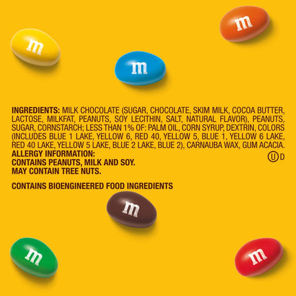 M&M'S Peanut Milk Chocolate Candy Theater Box - 3.1 Oz Box