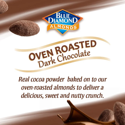 Blue Diamond Almonds Oven Roasted Dark Chocolate Almonds, 25 Oz.