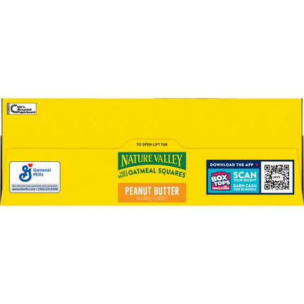 Nature Valley Soft Baked Oatmeal Squares, Peanut Butter, 12 Bars, 14.88 Oz