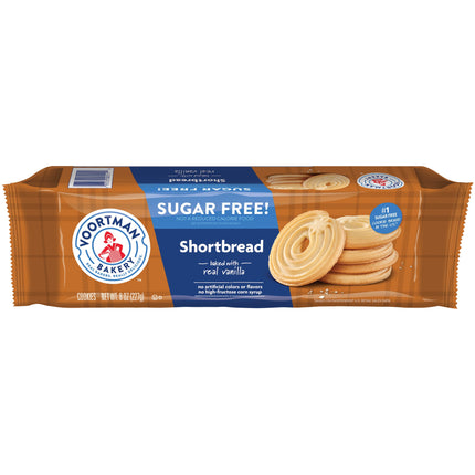 Voortman Bakery Zero Sugar Shortbread Cookies 8 Oz., 9 Count