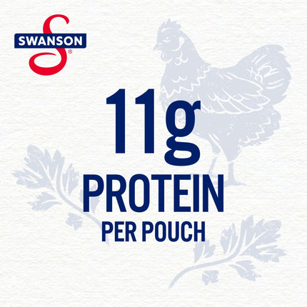 Swanson Lemon and Coarse Ground Pepper White Chunk Fully Cooked Chicken, Ready to Eat, Simple On-The-Go Meals, 2.6 Oz Pouch