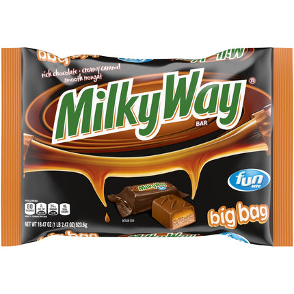 Milky Way Fun Size Halloween Chocolate Candy Bars - 18.47Oz Bag