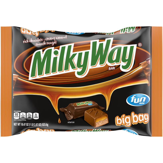 Milky Way Fun Size Halloween Chocolate Candy Bars - 18.47Oz Bag