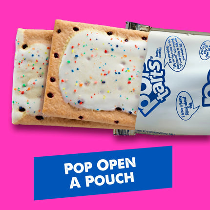 Pop-Tarts Frosted Blueberry Toaster Pastries, Breakfast Foods, Shelf-Stable, 13.5 Oz (8 Count)