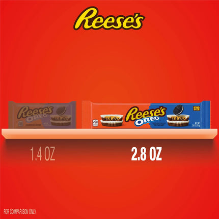 Reese'S OREO Milk Chocolate and White Creme King Size Peanut Butter Cups Candy, Pack 2.8 Oz