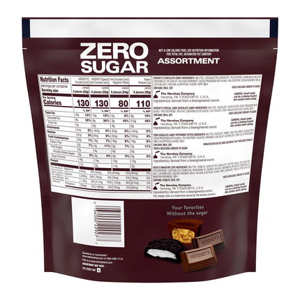 Hershey'S, Reese'S and York Zero Sugar Assorted Flavored Candy, Variety Bag 15.5 Oz