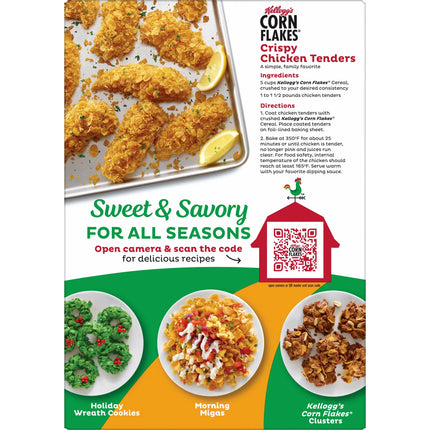 Kellogg’S Corn Flakes Breakfast Cereal, 8 Vitamins & Minerals, 9.6 Oz