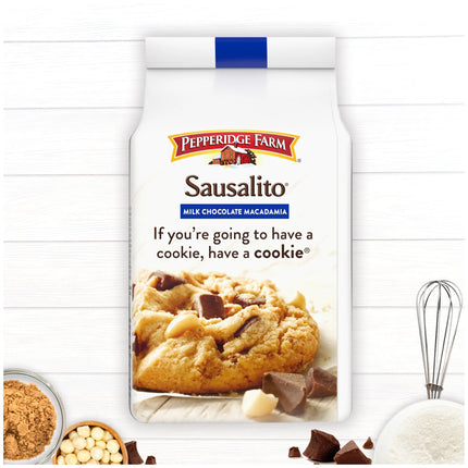 Pepperidge Farm Sausalito Crispy Milk Chocolate Macadamia Nut Cookies, 7.2 Oz Bag (8 Cookies)