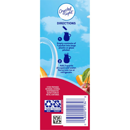 Crystal Light Fruit Punch Sugar Free Drink Mix Caffeine Free, 6 Ct Pitcher Packets