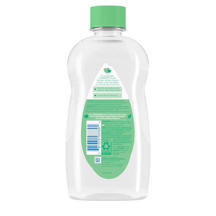 Johnson'S Baby Oil, Mineral Oil with Aloe Vera & Vitamin E, 14 Fl. Oz