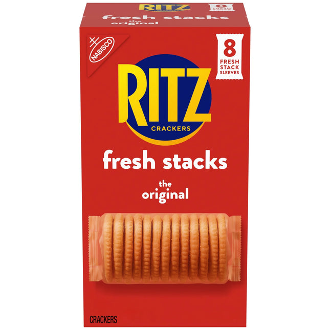 RITZ Fresh Stacks Original Crackers, Travel Snacks, 11.8 Oz (8 Multi Snack Packs)