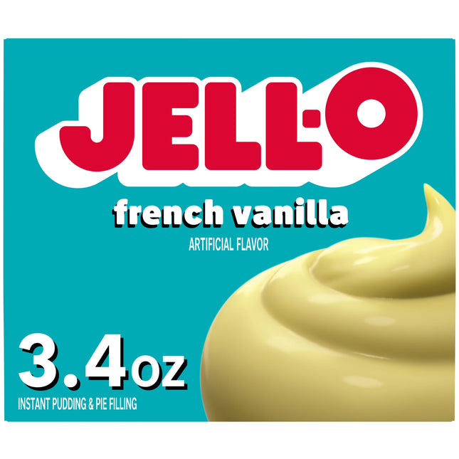 Jell-O French Vanilla Instant Pudding & Pie Filling Mix, 3.4 Oz Box