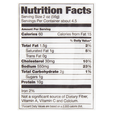 Great Value Thin Sliced Smoked Ham Lunchmeat, 9 Oz, Plastic Tub