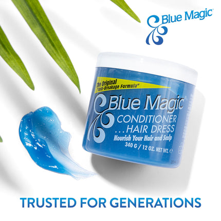 Blue Magic Conditioning Hair Dressing 12 Oz., Dry, anti Breakage, Nourishing, Moisturizing