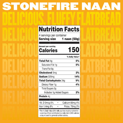 Stonefire® Original Mini Naan, 7.05 Oz, 4 Count
