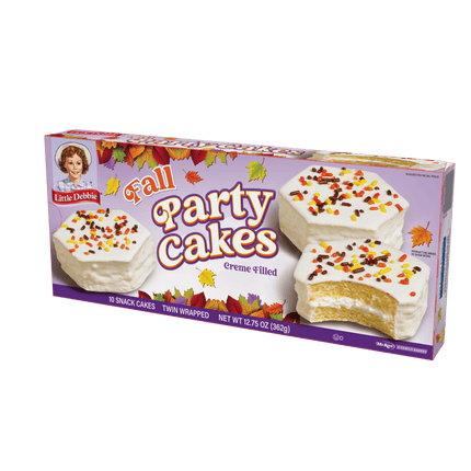 Little Debbie Fall Party Vanilla Snack Cakes, 12.75 Oz (10 Count)
