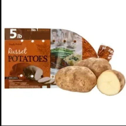 Fresh Whole Russet Potatoes , 5 Lb Bag