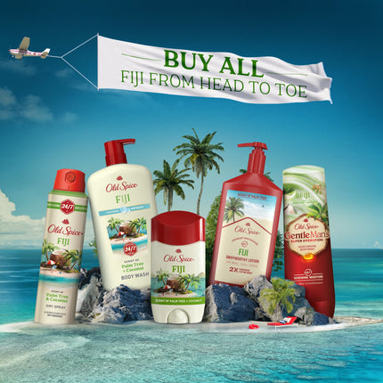 Old Spice Deodorant for Men, Aluminum Free, Invisible Solid Deodorant Stick, Fiji, 3 Oz