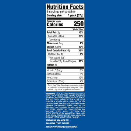 OREO Cakesters Double Chocolate Soft Snack Cakes, 5 - 2.02 Oz Snack Packs