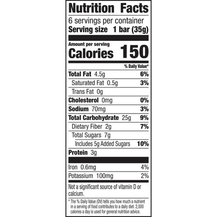 Nature Valley Chewy Fruit and Nut Granola Bars, Trail Mix, 6 Count, 7.4 Oz