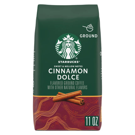 Starbucks Arabica Beans Cinnamon Dolce, Naturally Flavored, Ground Coffee, 11 Oz