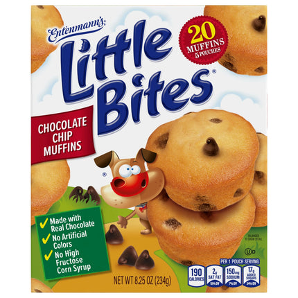 Little Bites Chocolate Chip Muffins, 5 Packs, Mini Muffins, 8.25 Oz Multipack