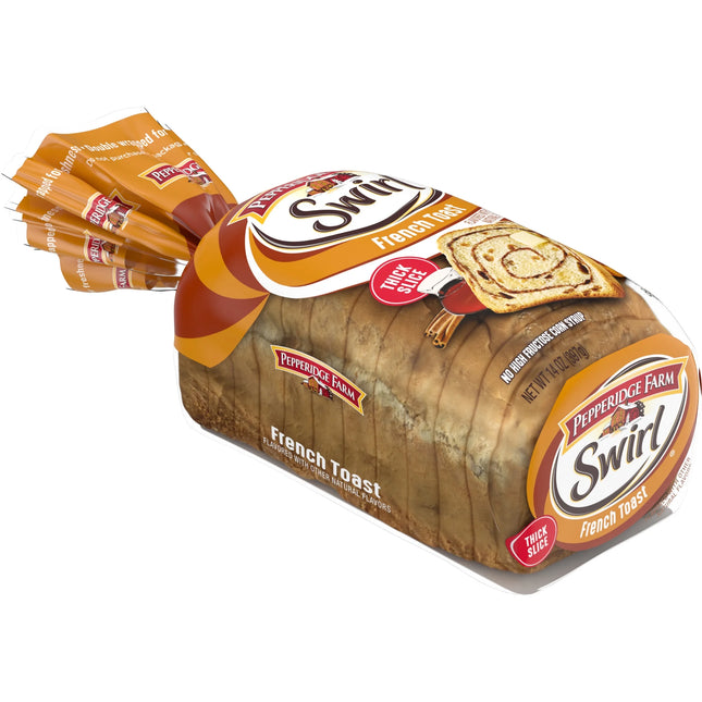 Pepperidge Farm Swirl French Toast Breakfast Bread, 14 Oz Loaf