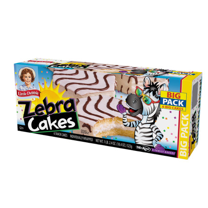 Little Debbie Big Pack Zebra Cakes, 18.4 Oz (6 Count)