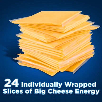 Kraft Deli Deluxe American Cheese Wrapped Slices, 24 Ct Pk, Refrigerated