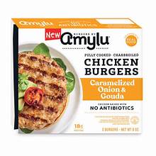 AMYLU  Caramelized Onion & Gouda Chicken Burger  2 ct