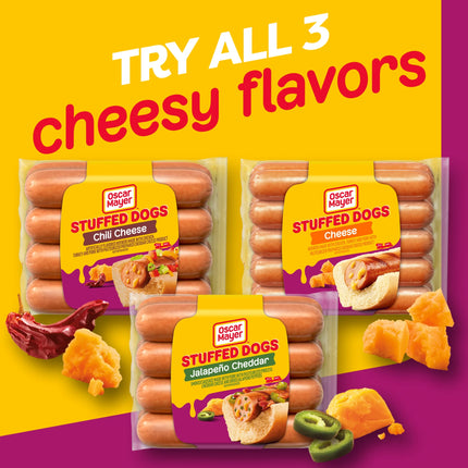 Oscar Mayer Jalapeño Cheddar Stuffed Dogs, 8 Ct Pack