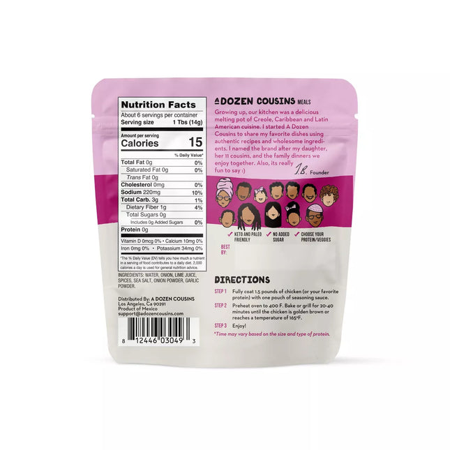 A Dozen Cousins Peruvian Pollo Ala Brasa Marinade - 3Oz