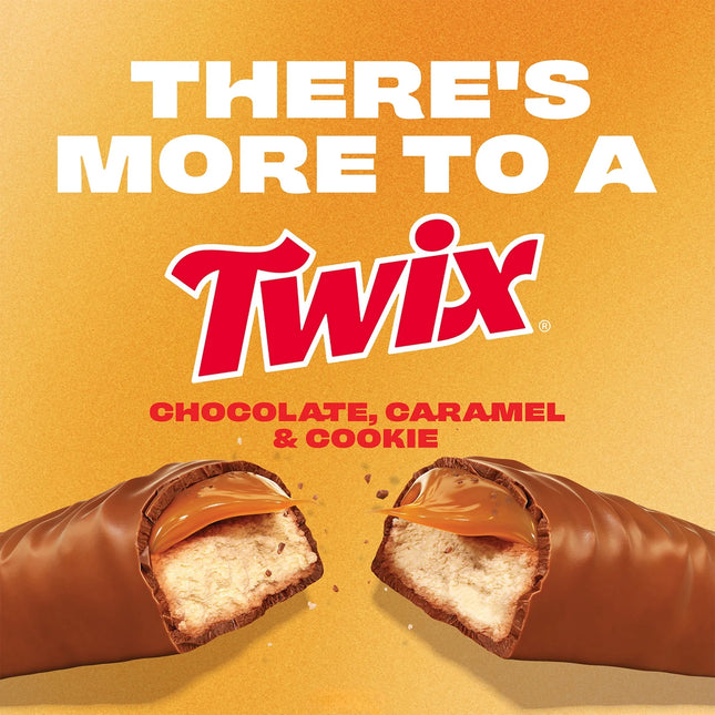 Twix Minis Caramel and Milk Chocolate Candy Bars, Sharing Size - 9.7 Oz Resealable Bag