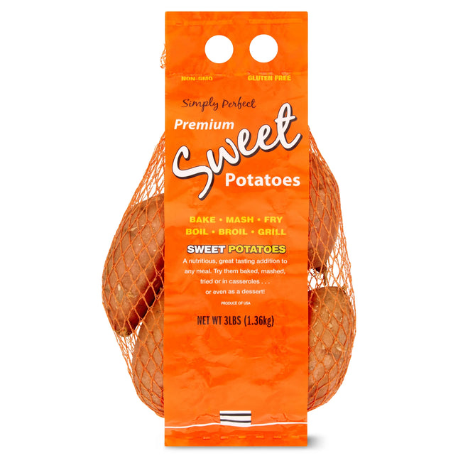 Sweet Potatoes Whole Fresh, 3 Lb Bag