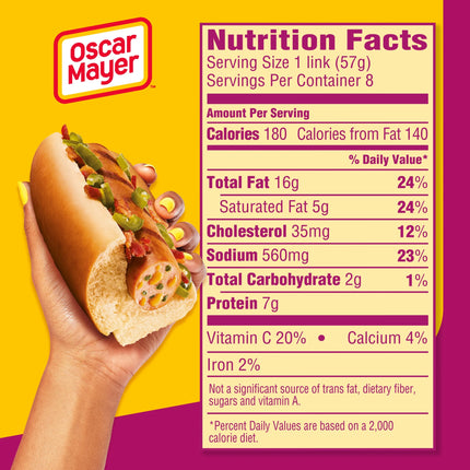 Oscar Mayer Jalapeño Cheddar Stuffed Dogs, 8 Ct Pack