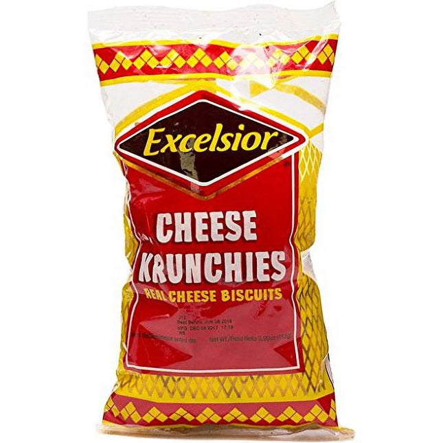 Cheese Krunchies Real Cheese Biscuits, 3.98 Oz- Excelsior