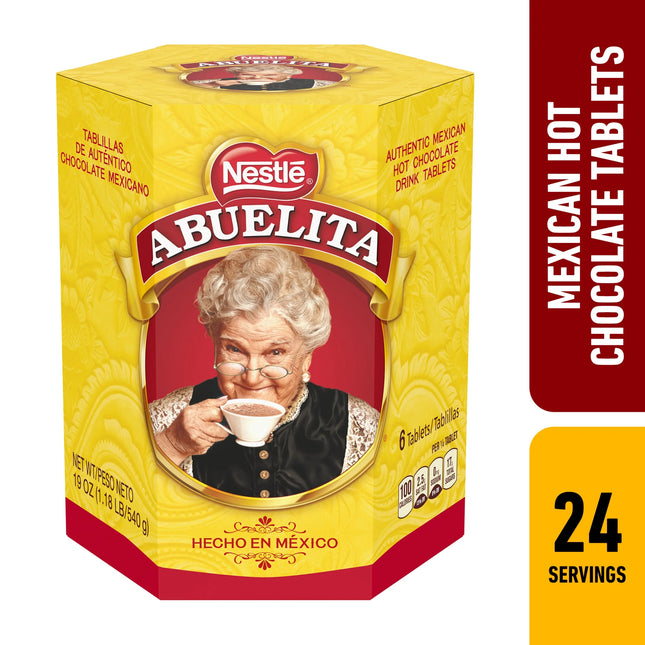 Nestle Abuelita Mexican Hot Chocolate Tablets Cinco De Mayo Food, 19 Oz, Box, Instant​