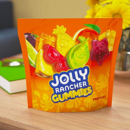 JOLLY RANCHER Gummies Tropical Fruit Flavored Candy Bag, 13 Oz
